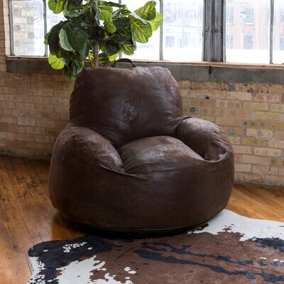Big Joe Living Room Furniture, Big Joe Large Hug Bean Bag Chair In Espresso