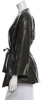 Thumbnail for your product : Adam Lippes Leather Drawstring Jacket w/ Tags
