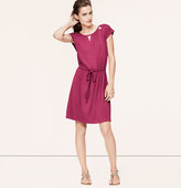 Thumbnail for your product : LOFT Petite Cutout Tie Waist Dress