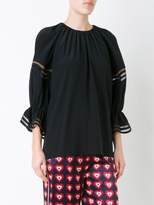 Thumbnail for your product : Fendi Waves ruffled cuff blouse