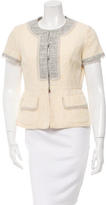 Thumbnail for your product : Peter Som Short Sleeve Woven Jacket