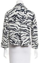 Thumbnail for your product : Add Down ADD Double-Breasted Printed Jacket w/ Tags