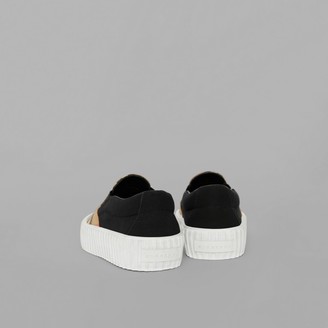 Burberry Vintage Check Detail Slip-on Sneakers