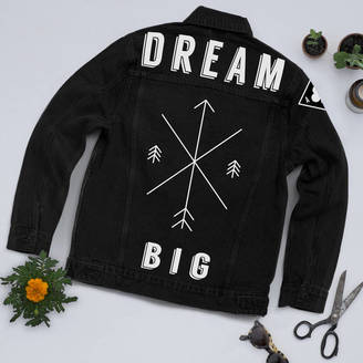 Art Disco 'Dream Big' Black Denim Jacket