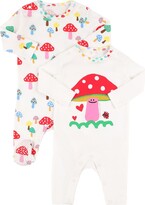 Thumbnail for your product : Stella McCartney Kids Set of 2 organic cotton jersey rompers