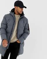 Thumbnail for your product : Soul Star Long line Puffer Jacket