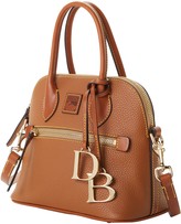 pebble grain small domed satchel