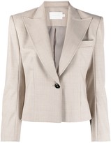 Thumbnail for your product : Low Classic Cropped Single-Breasted Blazer