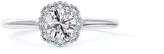 Thumbnail for your product : De Beers Forevermark Center of My Universe Floral Halo Diamond Engagement Ring