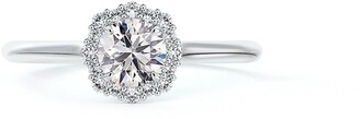 De Beers Forevermark Center of My Universe Floral Halo Diamond Engagement Ring