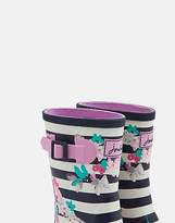 Thumbnail for your product : Joules Printed Wellie Boots in Margate Floral Stripe