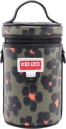 Kenzo Alternative material to leather shoulder bag with Hana Flower print