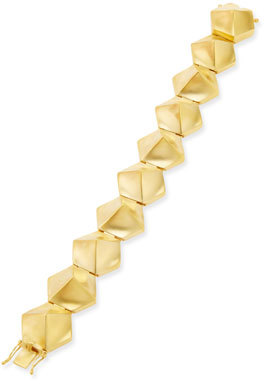 Eddie Borgo 18k Gold-Plated Bent Pyramid Bracelet