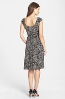 Thumbnail for your product : Maggy London Print Ruched Waist Matte Jersey Dress