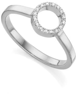 Monica Vinader Naida Diamond Mini Circle Ring