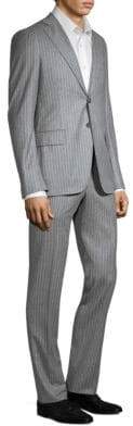 Isaia Pinstripe Wool & Cashmere Weightless Suit