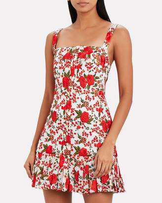 Alexis Melora Floral Embroidered Mini Dress