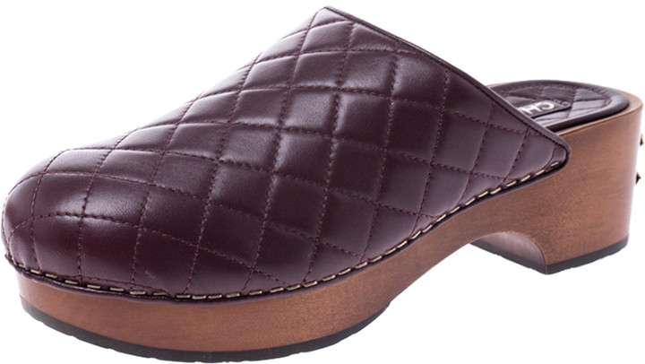 platform clogs wooden