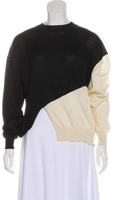 Celine Wool & Silk Asymmetrical Sweater Black Wool & Silk Asymmetrical Sweater