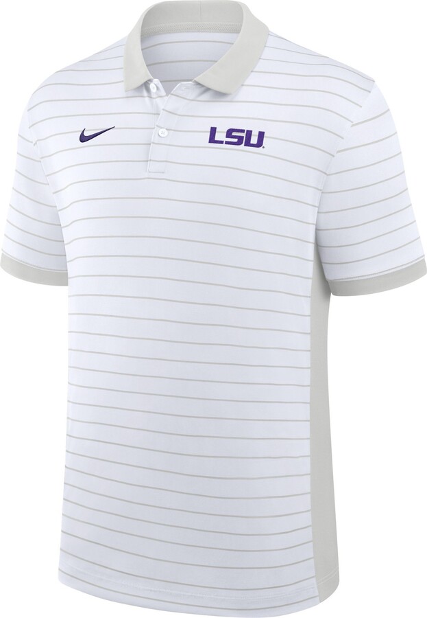 Nike Men's LSU Tigers White Dri-FIT Victory Polo, XL