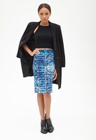 Thumbnail for your product : Forever 21 Abstract Scuba Knit Skirt