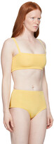 Thumbnail for your product : Calle Del Mar Yellow Knit Bandeau Bra