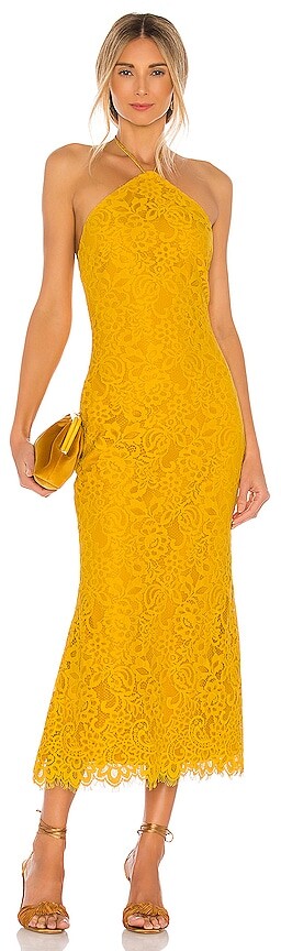 house of harlow yellow dress