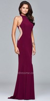 Thumbnail for your product : Faviana Keyhole Slit Jersey Prom Dress