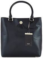 Thumbnail for your product : Karen Millen Snake-embossed small tote