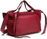 Thumbnail for your product : Elena Ghisellini Usonia Paneled Suede And Leather Tote