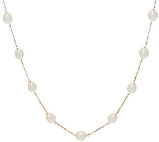 Honora 14K Gold Cultured Pearl 6.0mm Station 20" Necklace