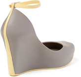 Thumbnail for your product : Melissa Patchuli Peep-Toe Ankle Strap Wedge