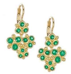 Temple St. Clair Cluster Trio Emerald Earrings