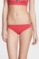 Thumbnail for your product : Lucky Brand Swimwear 'French Tapestry' Embroidered Hipster Bikini Bottoms