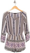 Thumbnail for your product : Fraiche by J Paisley Print Long Sleeve Romper