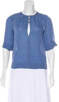 Thumbnail for your product : Isabel Marant Short Sleeve Silk Top Short Sleeve Silk Top