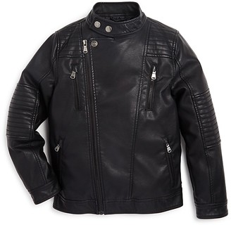 Urban Republic Boys' Faux Leather Moto Jacket - Sizes 4-7