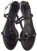 Thumbnail for your product : Ferragamo Leather T-Strap Sandals