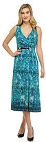 Thumbnail for your product : Peter Nygard Snake-Print Belted Midi Dress