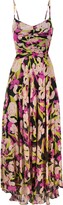 Thumbnail for your product : Pinko Floral-Print Georgette Midi Dress