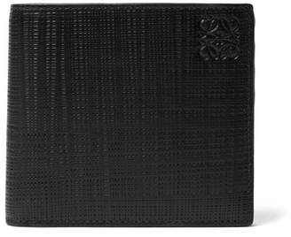 Loewe Embossed Leather Billfold Wallet - Black