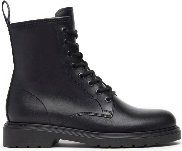 Nero Giardini Faux Fur Lined Combat Boot