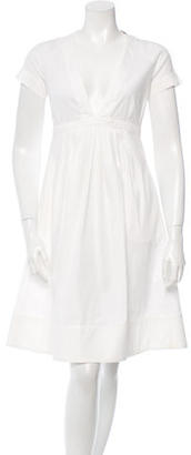 Celine Short Sleeve A-Line Dress
