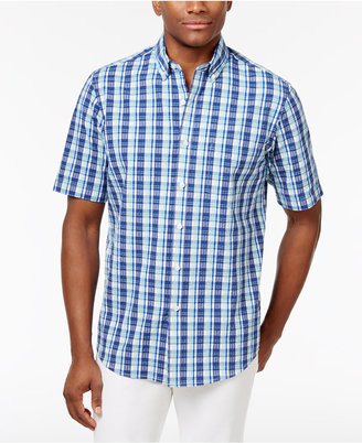 Club Room Men's Plaid Cotton Shirt, Created for Macy's