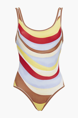 Solid & Striped The Anne-marie Open-back Printed Swimsuit