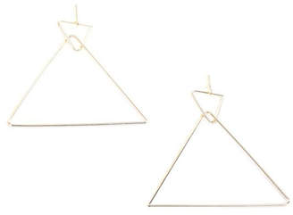 Pretty Little Things Pyramid Hoop Earrings