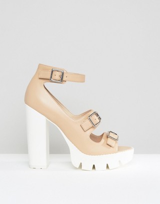 ASOS OBVIOUS Chunky Heeled Sandals