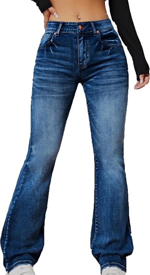 SDJMa Workout Shorts for Women Women Denim Jeans High Waist Button Pockets  Super Mini Shorts Pants Jeans