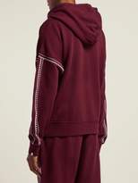 Thumbnail for your product : The Upside Phoenix Embroidered Cotton Sweatshirt - Womens - Burgundy White