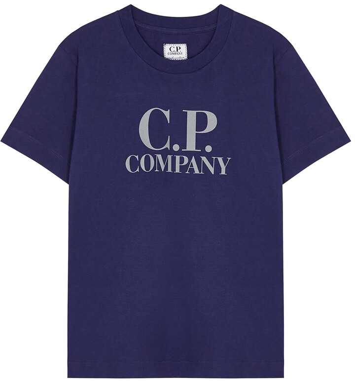 C.P. Company Navy logo cotton T-shirt (8-10 years) - ShopStyle Boys' Tees